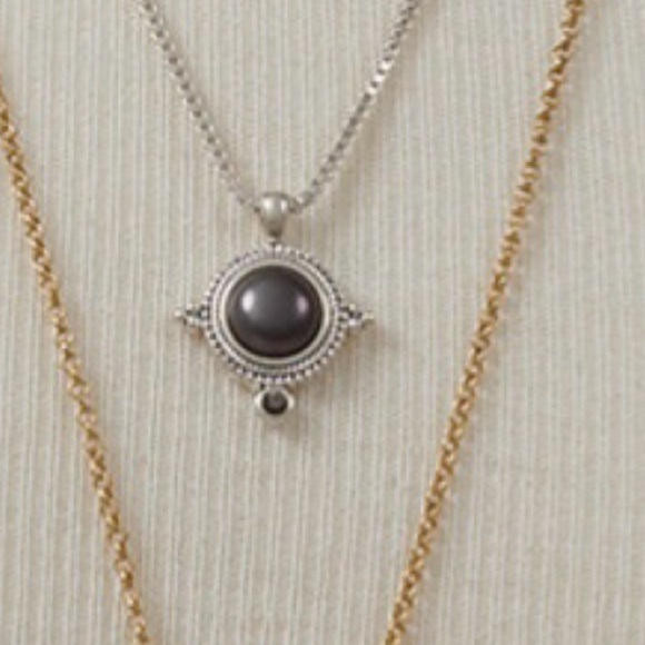 🎊HP🎊 Lucky Brand 3 in 1 Layered Stone Necklace* - Picture 4 of 6